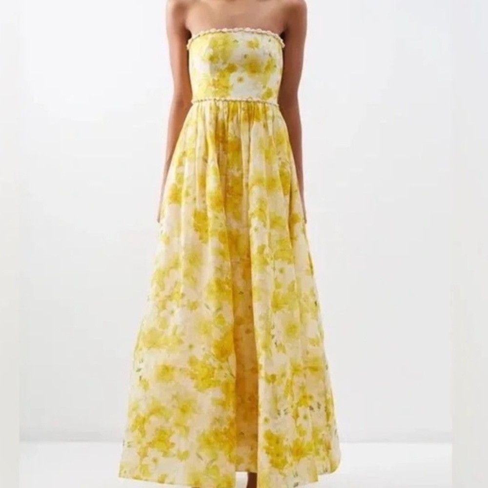 Zimmerman wonderland shell embellished silk blend down yellow 🌼
